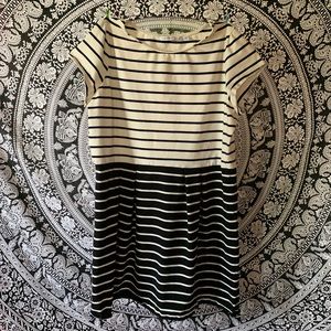 Black & white stripe - cotton/spandex dress